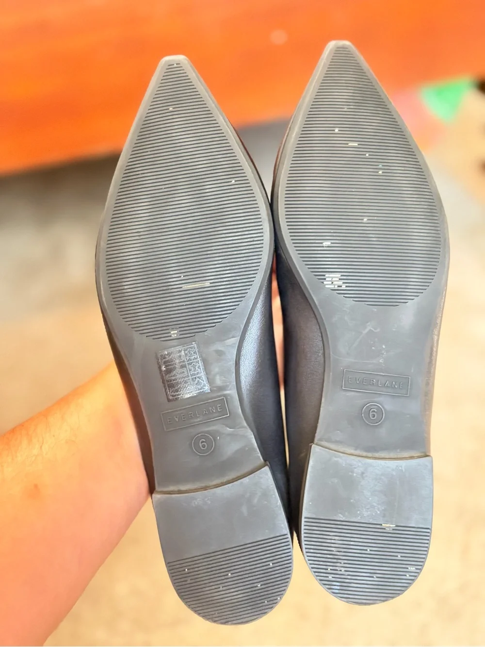Everlane 40-Hour Flat Black Leather
